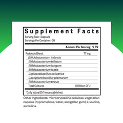 Seeking Health ProBiota HistaminX capsules closeup showing vegetarian capsules for gentle gut support.