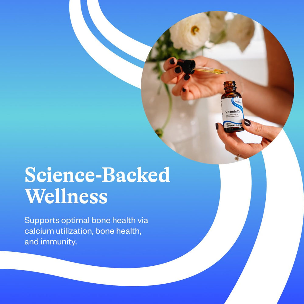 Product label reading Seeking Health Vitamin D3 Drops