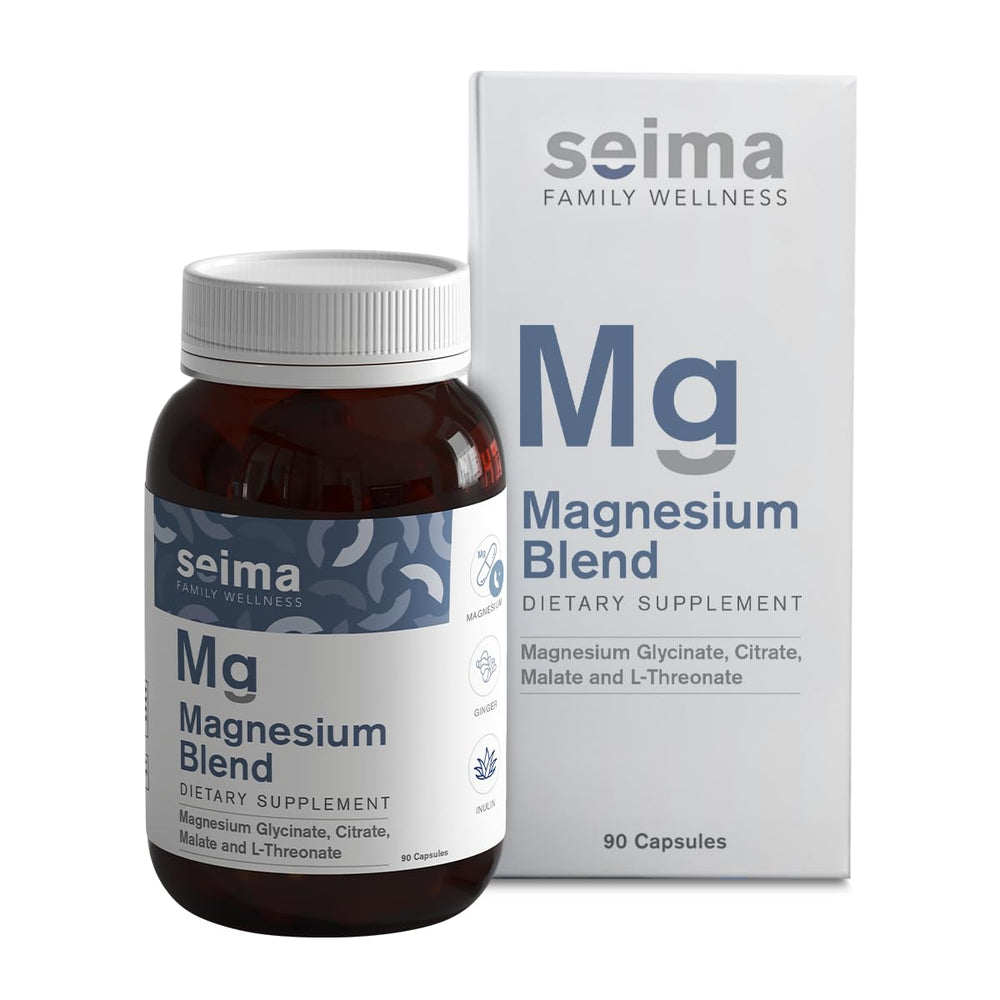 SEIMA magnesium 4-in-1 product packshot with 90 capsules
