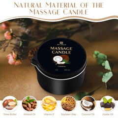 Sel Natural massage candle melts to warm oil for at-home massage routines