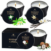 Sel Natural vanilla massage candle melts into nourishing oil for at-home relaxation