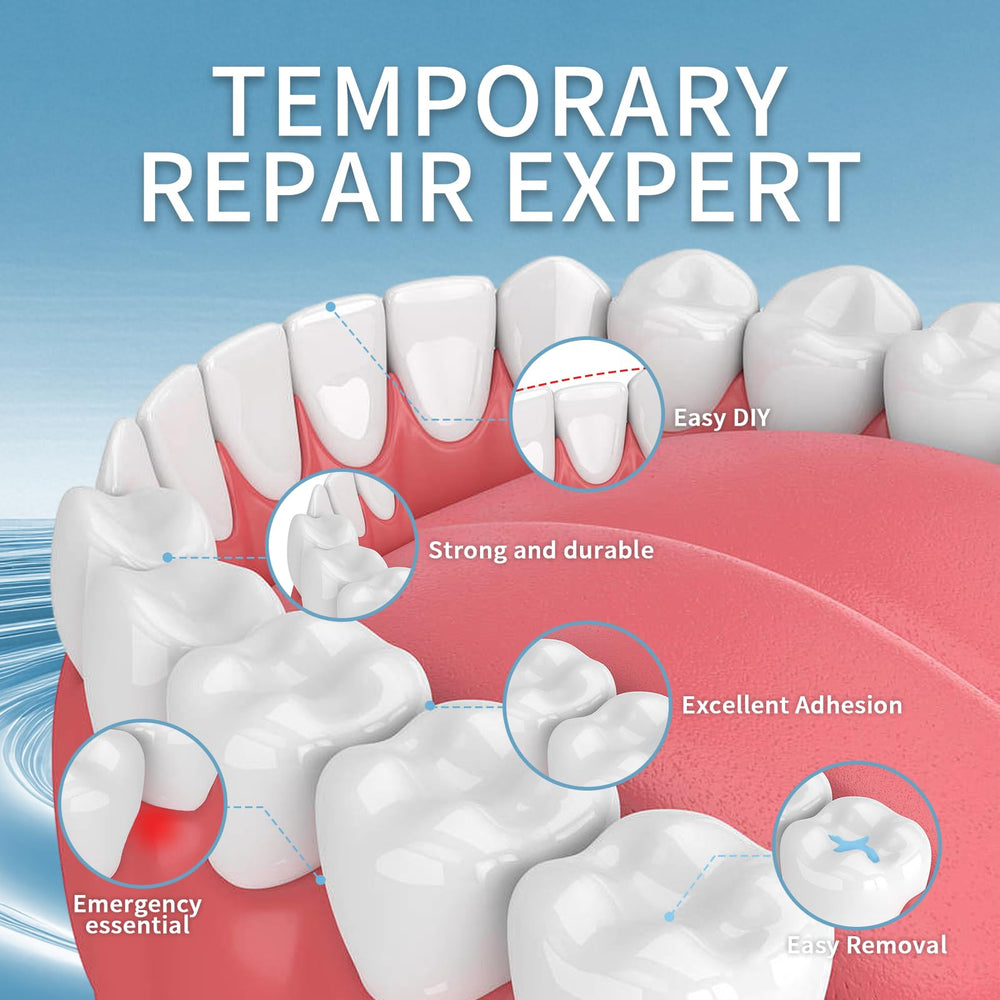 Self-curing cement application for dental repairs