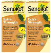 Senokot extra-strength tablets close-up demonstrates gentle overnight relief potential.
