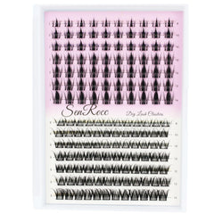 SenRocc Removable lash clusters remove easily with makeup remover.