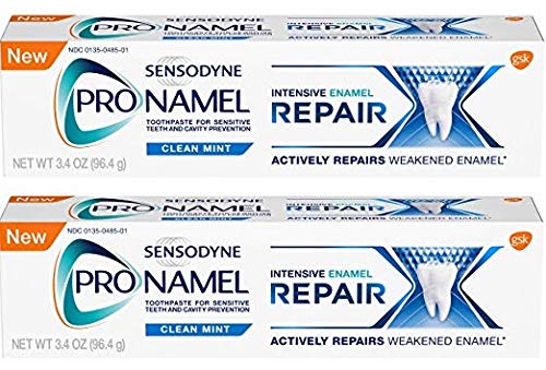 Sensodyne Pronamel Clean Mint Intensive Enamel Repair toothpaste 3.4 oz pack of 2