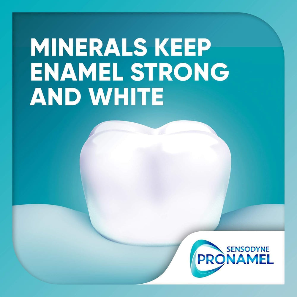 Whitening action and enamel protection on toothpaste packaging