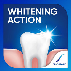 Three tubes shown on packaging front of Sensodyne Repair and Protect Mint