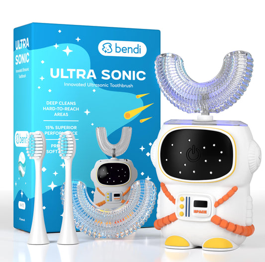 Sensory 360 kids toothbrush astronaut white – front view