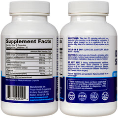 Close-up of bottle showing 60 capsules