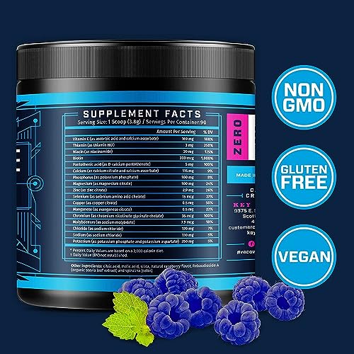 90 servings per container text on label
