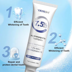Box and tubes of 2-pack hydroxyapatite toothpaste Gentle Mint