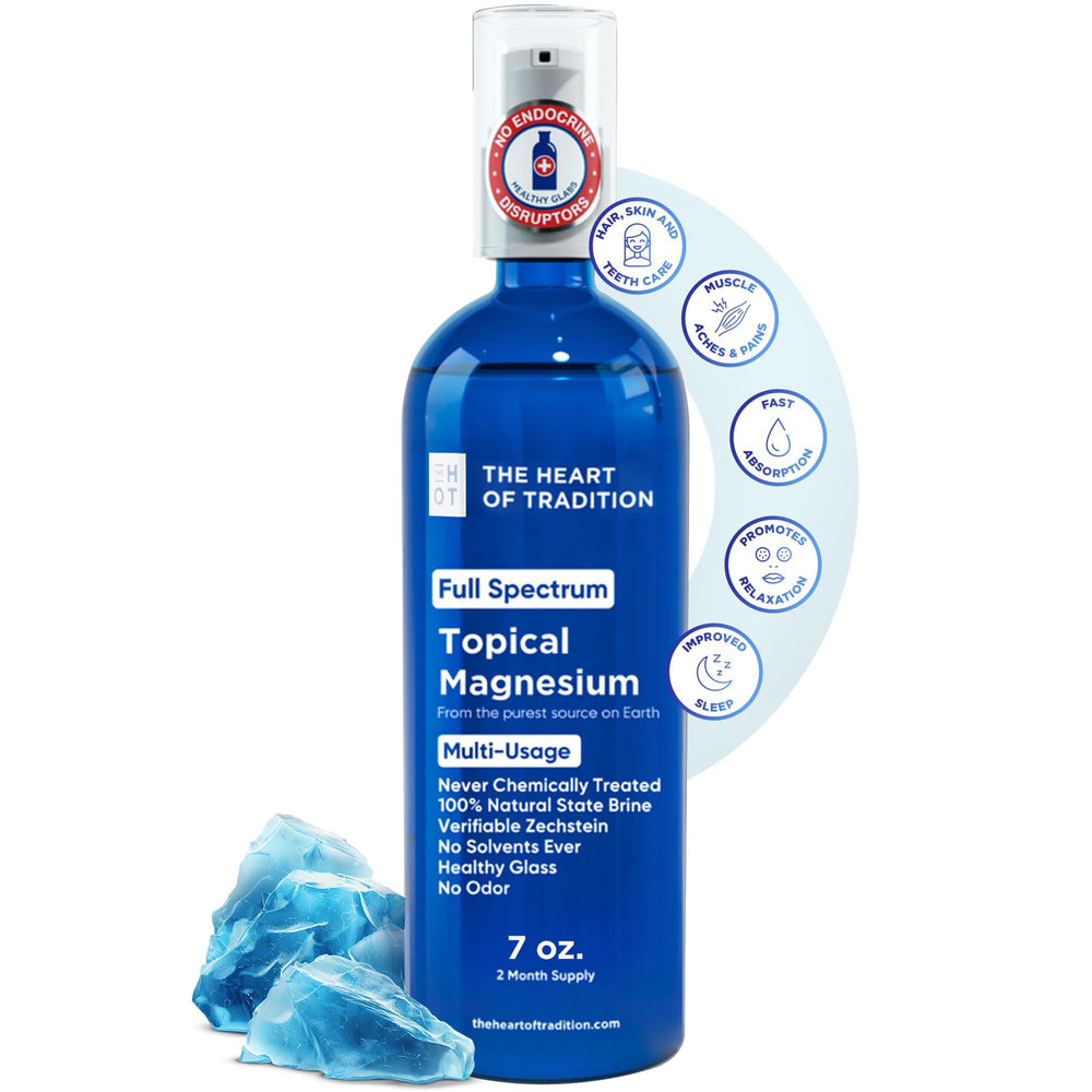 Overview of the 7 oz magnesium oil spray bottle