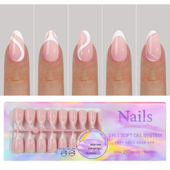 Sevgob medium almond nails on hand illustrate natural contour and comfortable wear