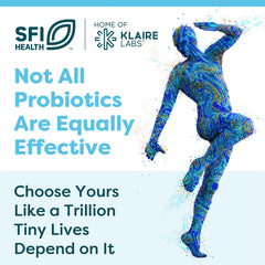 Brand transition note from Klaire Labs to SFI Health.