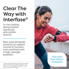 Ingredient list and supplement facts for Ther-Biotic InterFase