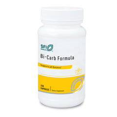 SFI Health Bi-Carb Formula bottle label showing sodium and potassium bicarbonate