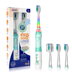 SEAGO SG-977 kids electric toothbrush handle in green