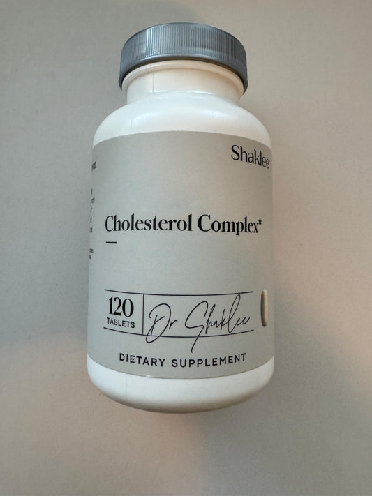 Shaklee Cholesterol Complex bottle with Plant-Based Formula, 120 tablets