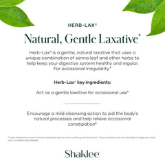 Shaklee Herb-Lax herbal blend illustration emphasizing digestive wellness.
