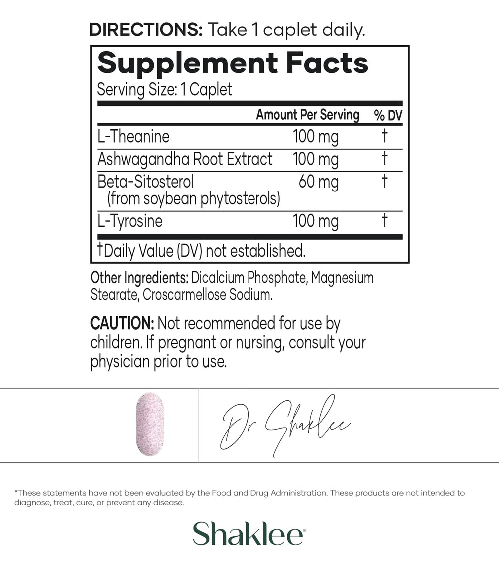 Daily use caplet highlighting one-per-day dosage