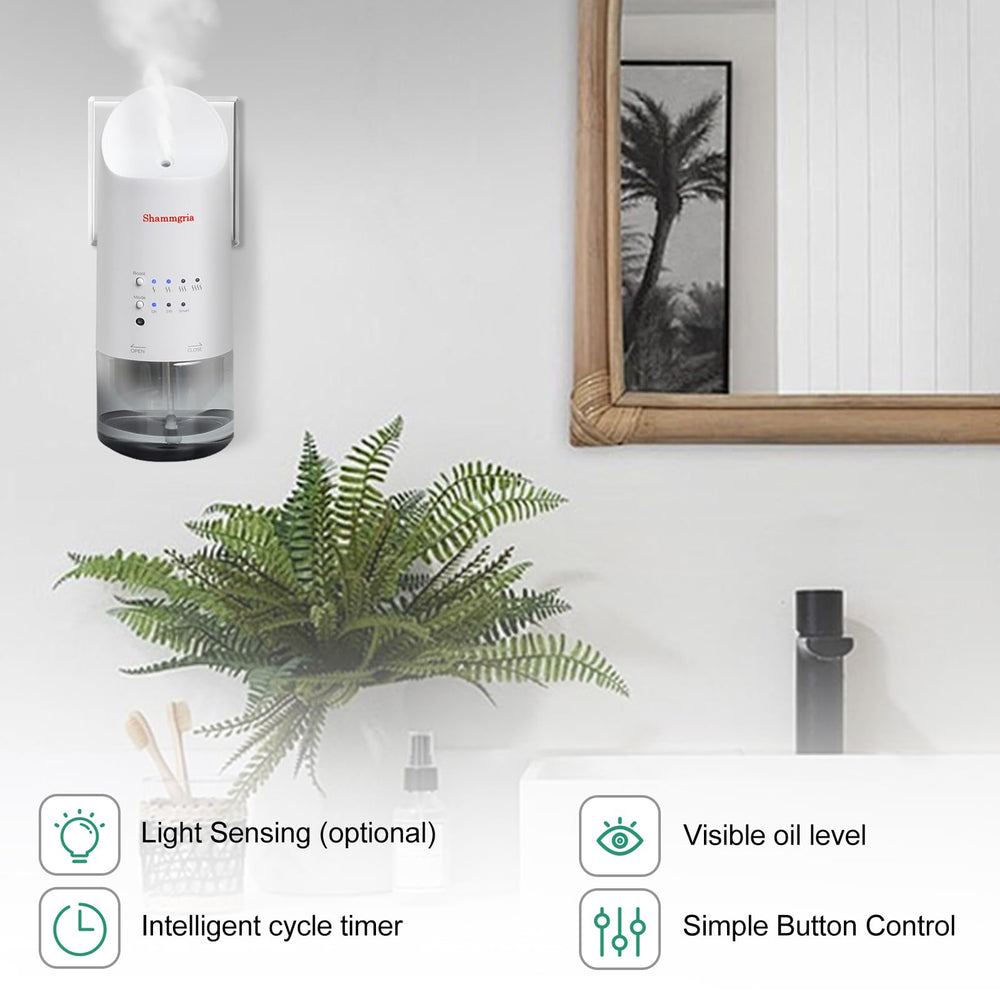 Shammgria waterless diffusion design highlights mess-free operation
