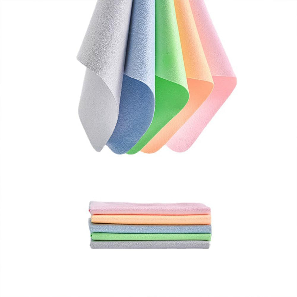 Glasses cleaning cloth wiping lenses