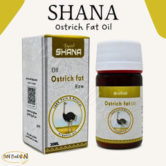 Shana Ostrich Oil drops on fingertips for gentle scalp hydration