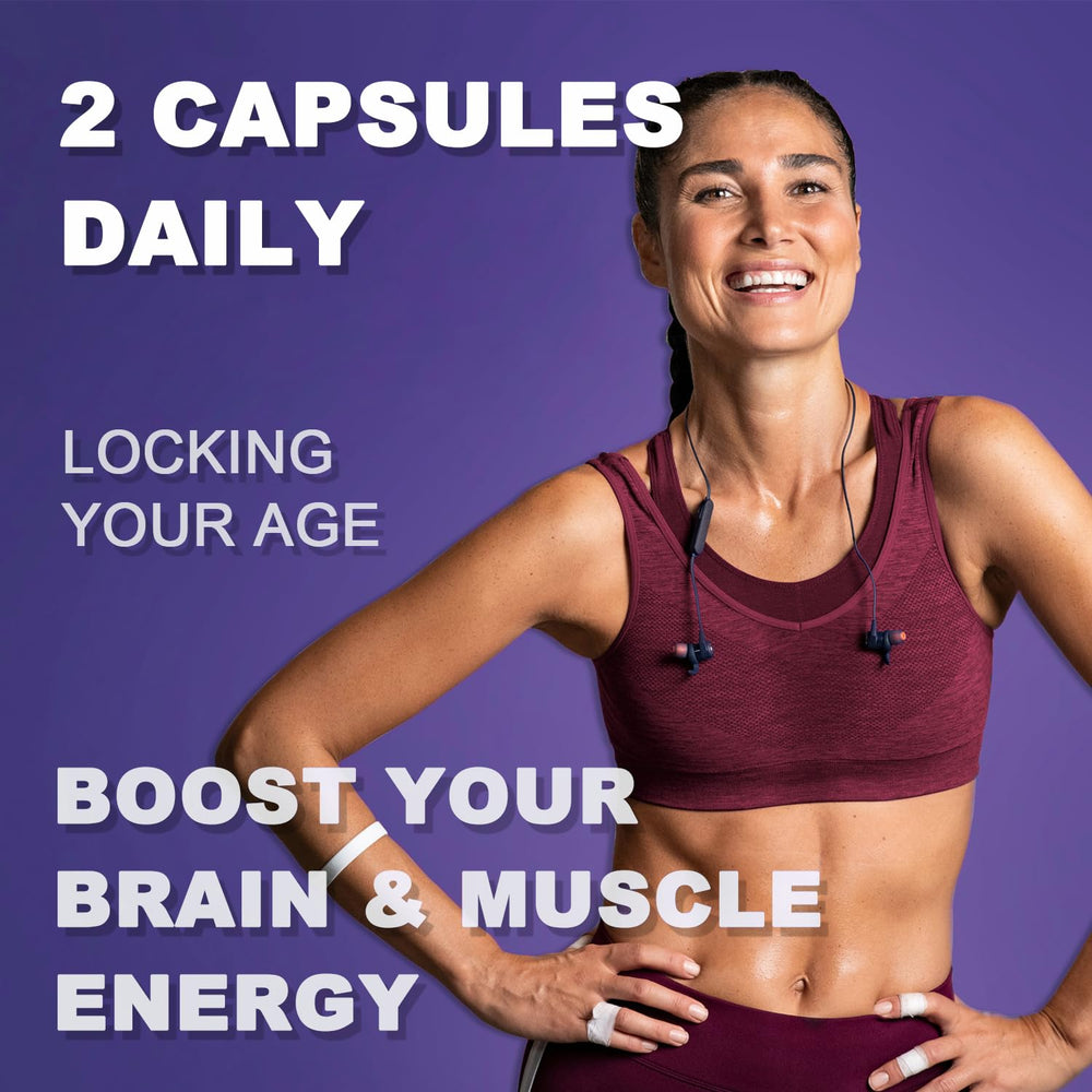Front view of Shapeingirl NAD+ bottle with 160 capsules