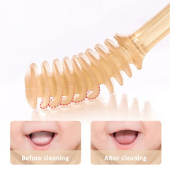 Gentle BPA-free material suitable for toddler oral care