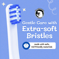 Interactive QR code video on shark-themed kids toothbrush