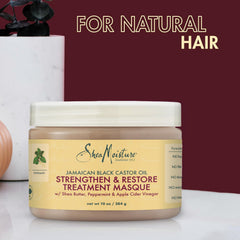 SheaMoisture Jamaican Black Castor Oil Masque texture close-up with ACV