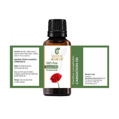 Sheer Essence Carnation Oil diffusing to create a calming floral aroma.