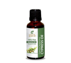 Sheer Essence Cypress Oil bottle for diffusers and aromatherapy rituals.