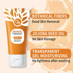 Sheghy orange-peel exfoliation close-up highlights natural citrus for revitalizing skin