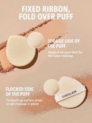 SHEGLAM Skin-Focus talc-free formula with shea butter and jojoba oil