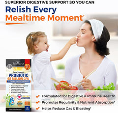 Shelf-stable probiotic bottle on shelf