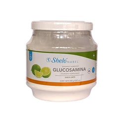 Scoop of Sheló NABEL collagen powder with Key Lime flavor