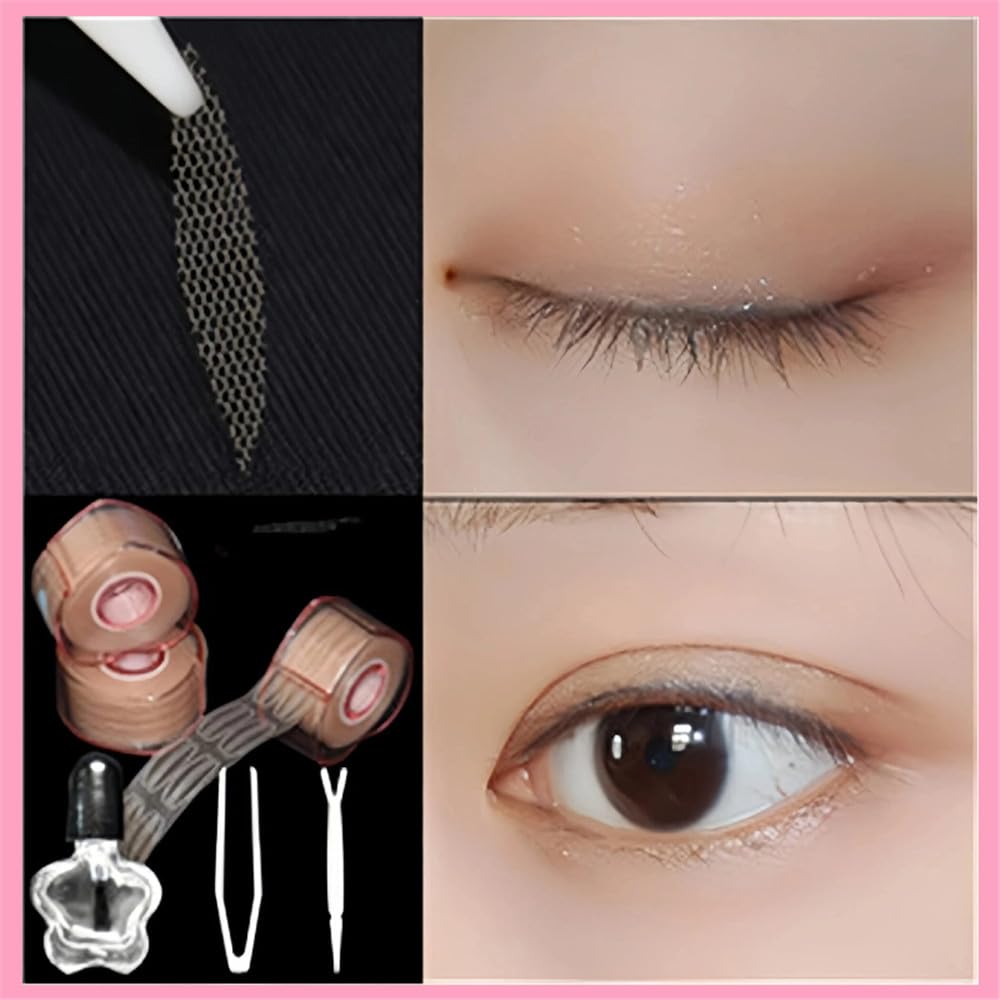 Shenghang tape helps create a deep natural crease.