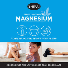 Label reads ShiKai Magnesium Body Ease Spray Fragrance Free 3.75 oz