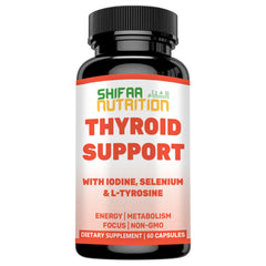 SHIFAA NUTRITION Halal Thyroid Support bottle front view