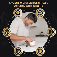 40x nano-filtered gold-grade Himalayan Shilajit resin