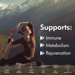 Bottle of Shilajit capsules for energy, stamina, brain health