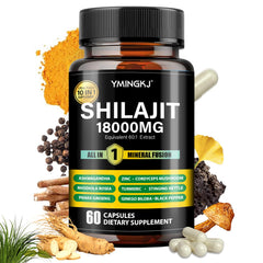 Shilajit capsules 18000mg 60 capsules 10-in-1 formula with Ashwagandha