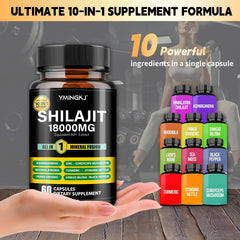 Gluten-free Shilajit capsules without dairy or soy