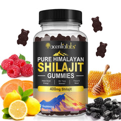 Front view of Shilajit Gummies bottle