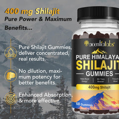 Non-GMO Shilajit Gummies label