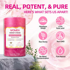Shilajit Honey Sticks for Women packaging