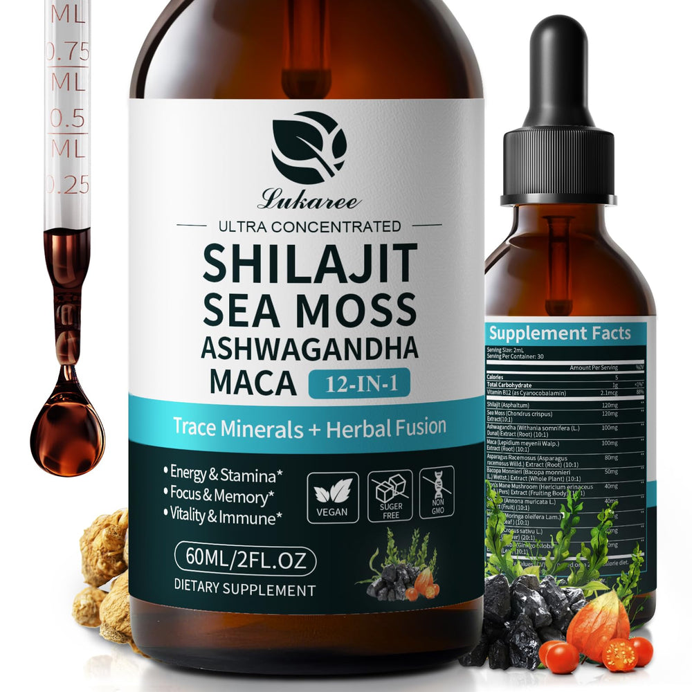 Shilajit Liquid Drops bottle with 30:1 concentrate label