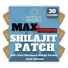 Box of Shilajit patches indicating 30-day supply