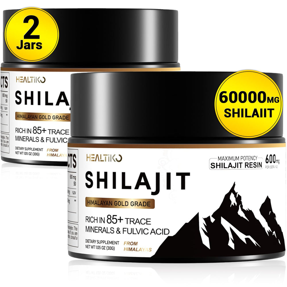 Shilajit Resin 600mg Gold Grade bottle